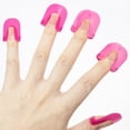thumbnail image 2 of Reusable French Tip Nail Polish Guards, 26 Pcs (10 Sizes) PVC Nail Protectors, Gel Nail Art Stencils for Gradient & French Manicures, Easy Application, Pink, 2 of 8
