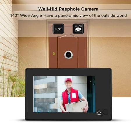 Yosoo 4.3  TFT Color LCD Smart Digital Door Peephole Viewer 140°Wide Angle HD Security Camera Monitor,peephole viewer, hd door