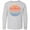 AC-Heather Grey, variant on Inktastic Lake Vibes Distressed Retro Sunset Long Sleeve Youth T-Shirt