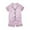 Pink, variant on Ruyang Boys Girls Satin Shirts Set Classic Silk Short Sleeve Tshirt Bbutton Down Top Tees Shorts Casual Summer Outfits