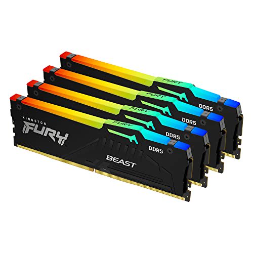 Kingston Fury Beast RGB Black 64GB (4x16GB) 6000MT/s CL40 DDR5 XMP