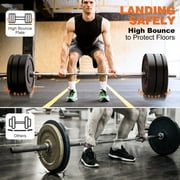 GIKPAL 20lb Bumper Plates, 2-Inch Olympic Weight Plates with Steel Hub, Eco-Friendly Rubber - Impact-Resistant & Floor Protection - Ideal for High-Intensity Workouts.