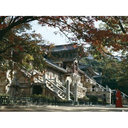 Exterior of Pulguksa Temple, Unesco World Heritage Site, Kyongju, South Korea, Korea Print Wall Art By Adina