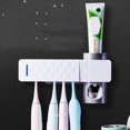 thumbnail image 4 of Esterilizador de cepillos de dientes ultravioleta multifuncional montado en la pared para el hogar, soporte para cepillos de dientes, herramienta de desinfección para el cuidado bucal, enchufe de, 4 of 10