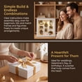 thumbnail image 5 of DIY Mini Gold Frames Silhouette Box – Upgrade Shadow Box Frame Kit with Miniature Museum & Figurines, Celebrate Memories in Style – For Anniversary, Wedding, Birthday & Home Decor, 5 of 8
