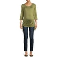 thumbnail image 5 of Oh! Mamma Maternity Women's Sideseam Drawstring Top (Women's and Women's Plus), 5 of 6