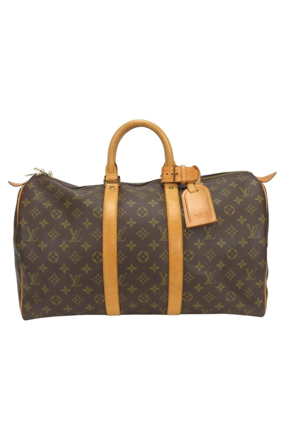 Pre-Owned Louis Vuitton Keepall 45 Boston Bag M41428 Monogram Brown Women's Men's LOUIS VUITTON