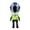 C, variant on Motorcycle Helmet Robot Toy with Detailed Racing Suit and Helmet Design, Single Piece, Red and Blue, for Boys and Racing Fans, Collectible Figurine