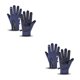 thumbnail image 3 of sweethay Guantes de invierno resistentes a la intemperie impermeables a prueba de viento pantalla táctil cálidos unisex mano motocicleta M, azul oscuro 2Conjunto, 3 of 6
