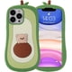 thumbnail image 1 of 3D Avocado Case for iPhone 14 Pro,iPhone 14 Pro Avocado Case,3D Cute Cartoon Kids Girls Women Kawaii Lovely Bear Avocado, 1 of 4