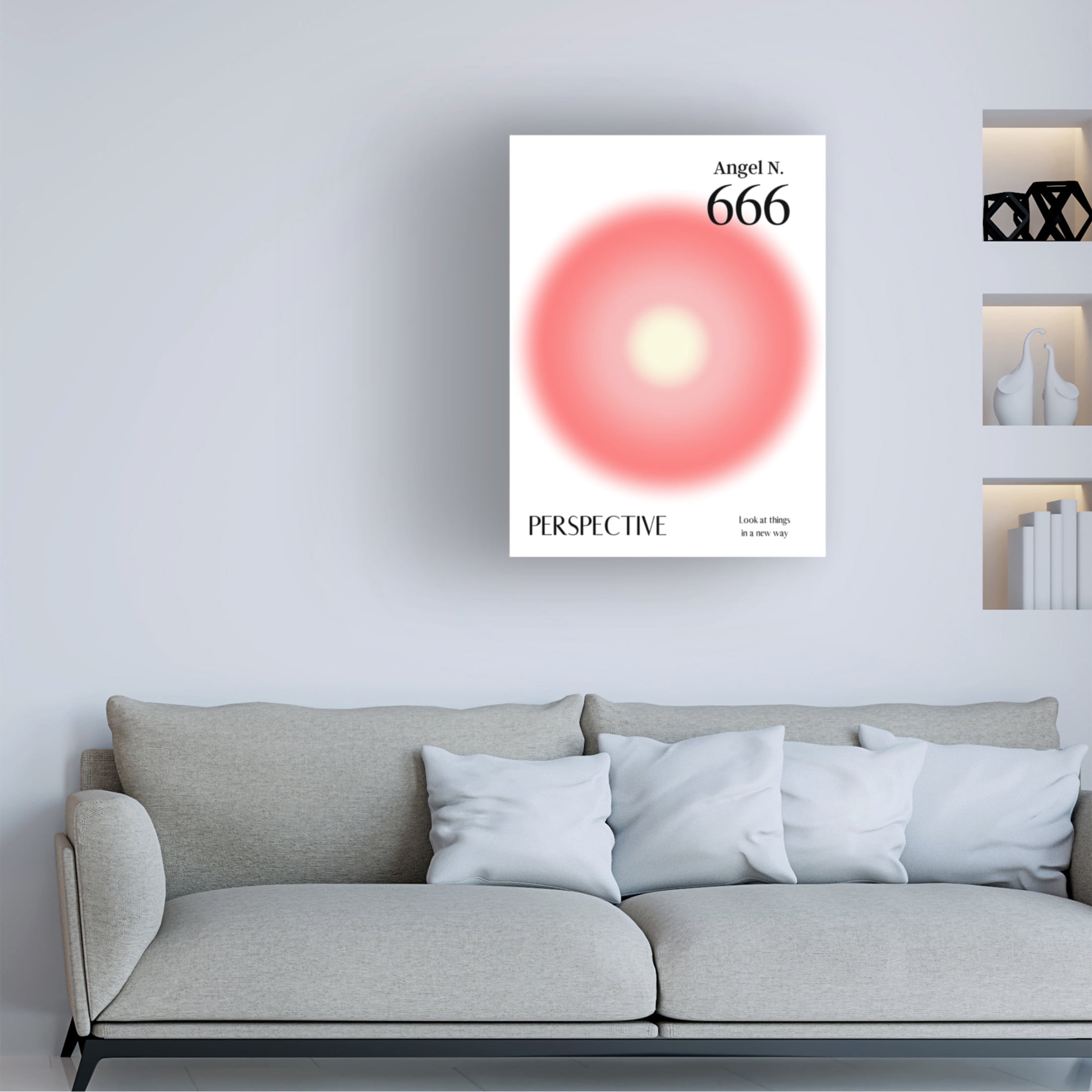 Trademark Fine Art Amelie Angel Number 666 Canvas Wall Art