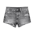 thumbnail image 3 of FchengtaiS Jean Shorts for Womens Summer Frayed Ripped Hem Denim Shorts Casual Mid Rise Jean Shorts with Pockets, 3 of 6