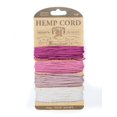 thumbnail image 1 of Cord Cards hemp, 9.1 m x 4 colors, ruby (pack of 6), 1 of 1
