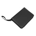 thumbnail image 1 of Card Storage Book, Card Binder Holder 4 Pockets Hold 400 Cards PU Leather Cover Black High Transparency Anti Scratch  For Basketball Game Cards, 1 of 8
