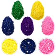 thumbnail image 2 of 5pcs Rattan Balls Egg Shape Rattan Woven Balls Party Decors (Assorted Color), 2 of 3