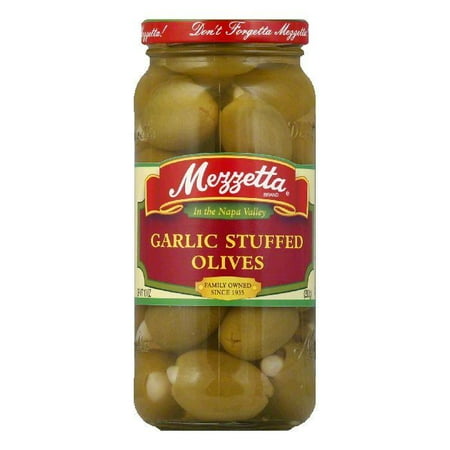 - Mezzetta Garlic Stuffed Olives, 10 OZ (Pack of 6)