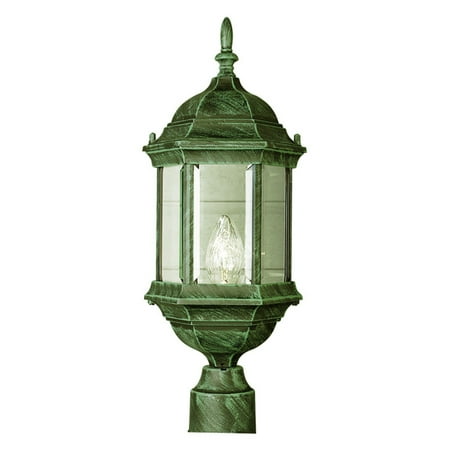 Trans Globe 4352 VG Post Lantern - Verde Green - 8W in.