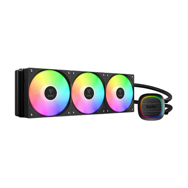 ENFRIAMIENTO GAMDIAS AURA GL360 V2 NEGRO 360MM AM5/LGA1700 ARGB GD-AURA GL360 V2