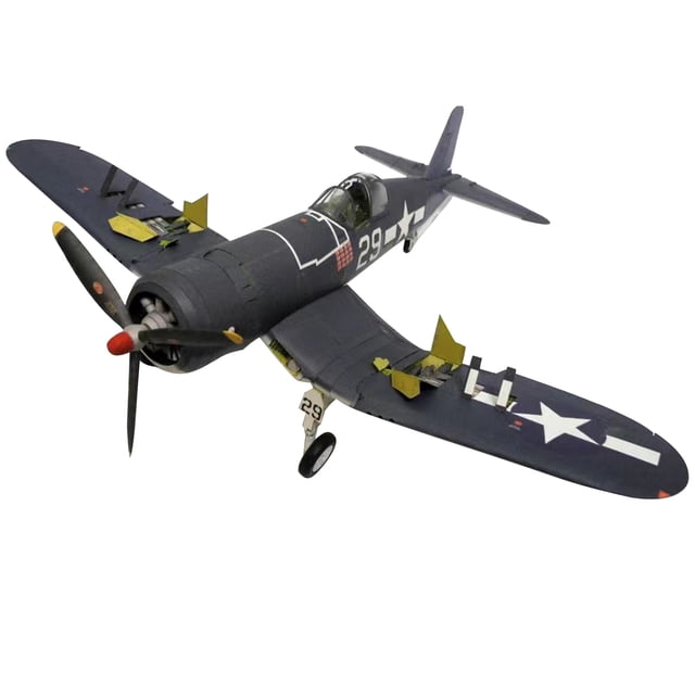 DIY 1:33 USA F4U-1A Pirate Ship-borne Fighter 3D Paper Model Military Puzzle Kit Paper Plane Model TAPDRA Spare Part