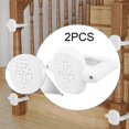 thumbnail image 6 of oshhni 2Pcs Gate Banister Adapter for Stairs Compact Pet Barrier Dog Fence Mounting White, 6 of 9