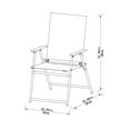 thumbnail image 4 of Mainstays Greyson 2-Pack Patio Folding Chair Set, 4 of 8