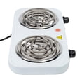 thumbnail image 4 of Parrilla Eléctrica 2 Quemadores de Espiral sin Asa IUSA Blanco Reacondicionado, 4 of 6