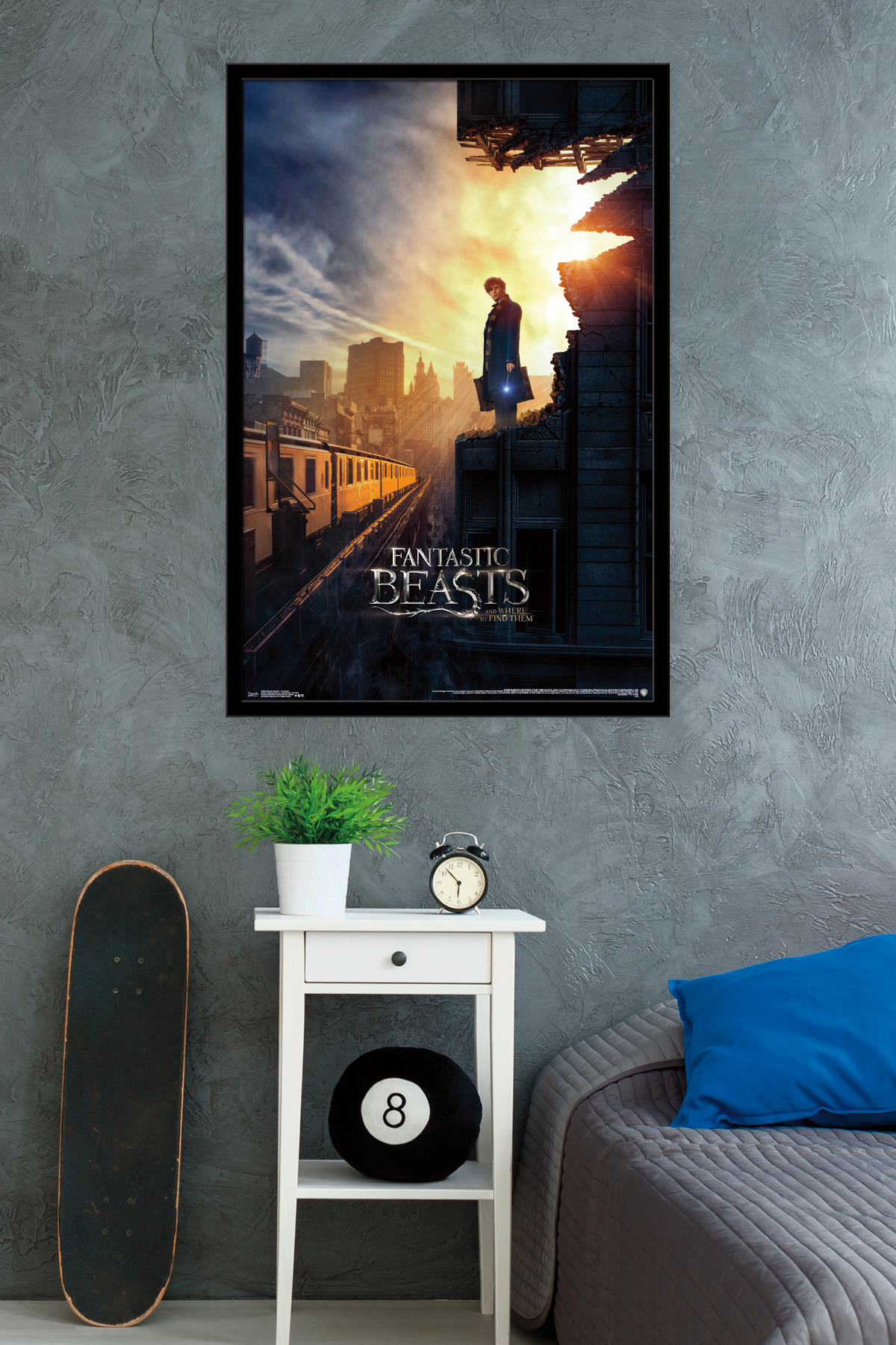 Fantastic Beasts And Where To Find Them - One Sheet Wall Poster, 22.375" x 34", Framed