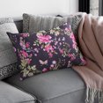 thumbnail image 7 of Decozen Throw Pillow Covers Pack of 2 Living Room Table Floral Printed 14"x"20 Black - Home Decor, 7 of 7
