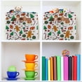 thumbnail image 7 of Christmas Elements Square Storage Basket Storage Bins Canvas Storage Organizer Closet Shelf Organizer for Home Office, 2 Pc, 7 of 7
