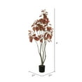 thumbnail image 2 of Vickerman 4' Artificial Red Potted Rogot Tree., 2 of 2