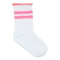 thumbnail image 6 of Wonder Nation Girls Mid Crew Socks, 6-Pack, Sizes 10.5-4, 6 of 8