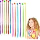 thumbnail image 1 of 24 extensiones de cabello para niñas, accesorios para el cabello de colores con pinzas para el cabello para niñas, extensiones de trenzas de cabello, 1 of 5
