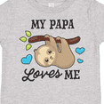 thumbnail image 4 of Inktastic My Papa Loves Me with Sloth and Hearts Boys or Girls Toddler T-Shirt, 4 of 5