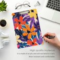 thumbnail image 3 of FORMRS Acrylic Clipboard with Low Profile Clip Standard A4 Letter Size, 12.5" x 9", Colorful Painted Flowers Pattern, 3 of 8