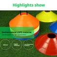 thumbnail image 4 of Football Cone Training Logo Plate Soccer Discs Agility Exercise Cones Kon Bola, 4 of 8