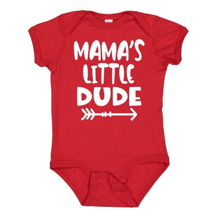 

Inktastic Mama s Little Dude with Arrow Gift Baby Boy Bodysuit