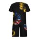 thumbnail image 5 of Hombres Casual Cuello redondo Día de la Independencia Impresión Blusa de manga corta y pantalones cortos Pantalones Traje de dos piezas Pompotops  oipoqjl35723, 5 of 5