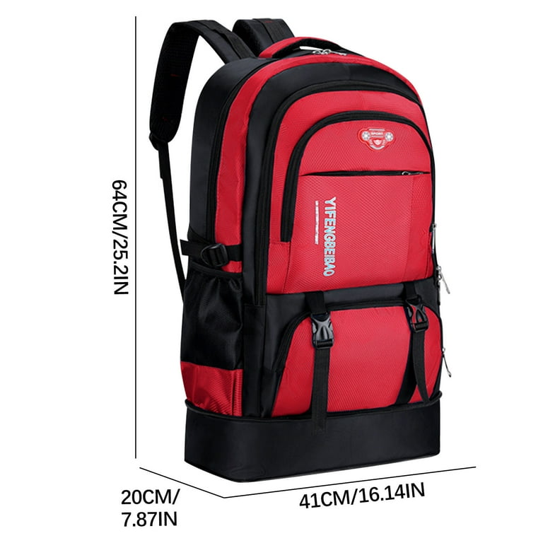65L Large Capacity Mountaineering Travel Backpack, Tear-Resistant Waterproof Hiking Bag, Ergonomic Outdoor Luggage Backpack for Men. - Walmart.com 65L Large Capacity Mountaineering Travel Backpack, Tear-Resistant Waterproof Hiking Bag, Ergonomic Outdoor Luggage Backpack for Men. - Walmart.com