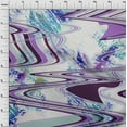 thumbnail image 4 of oneOone Cotton Jersey Purple Fabric Abstract-Abstract Wave Sewing Craft Projects Fabric Prints By Yard 58 Inch Wide, 4 of 5