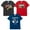 Red / blue / grey, variant on Marvel Avengers Iron Man Thor Captain America Little Boys 3 Pack Pullover T-Shirts Little Kid to Big Kid