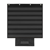 Durable Chart Pocket Classroom Teaching Tool Gifts Holder School Teacher Organizer Learning Materials for Grammar Cards Word Boys Girls Kids Black