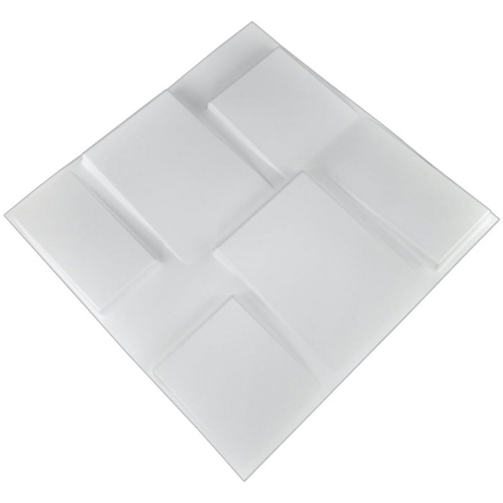 Art3d Architectural Design 19.7 in. x 19.7 in. PVC 3D Wall Panel Tile(12-Pack)