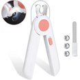 thumbnail image 1 of Dog Cat Nail Clipper, Professional Pet Nail Clipper with LED Light and Nail File and Splash Guard, Dog Grooming Safety LED Bloodline Nail Clipper, Pin, 1 of 5