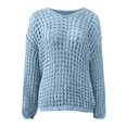thumbnail image 6 of EDFBUYKRS Women's Plus Size V-Neck Tee with Long Sleeves, Sizes S, 6 of 6