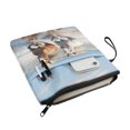 thumbnail image 3 of HELLHERO Book Sleeve Protector Pouch, 1 pc Polyester Handle Book Carrying Case for Paperbacks Hardcover Notebook Bible Journal Textbooks, 11.4 Inch X 8.66 Inch, 3 of 8
