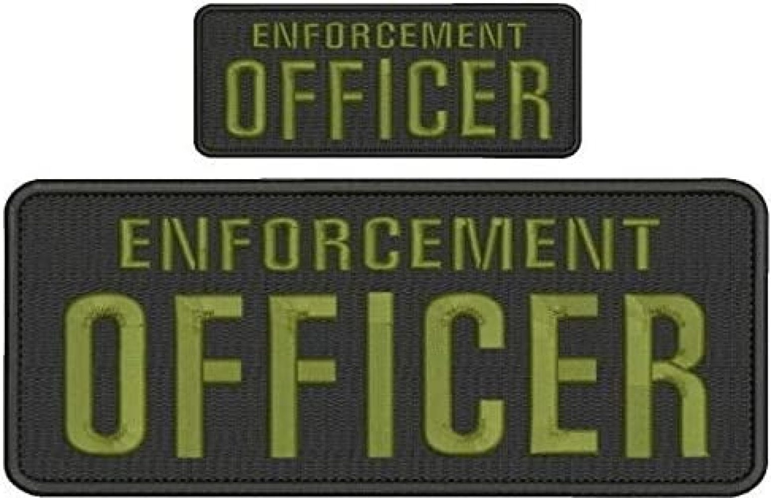 LAW ENFORCEMENT INSTRUCTOR EMBROIDERY PATCH 4X10 & 2X5  hook on back 