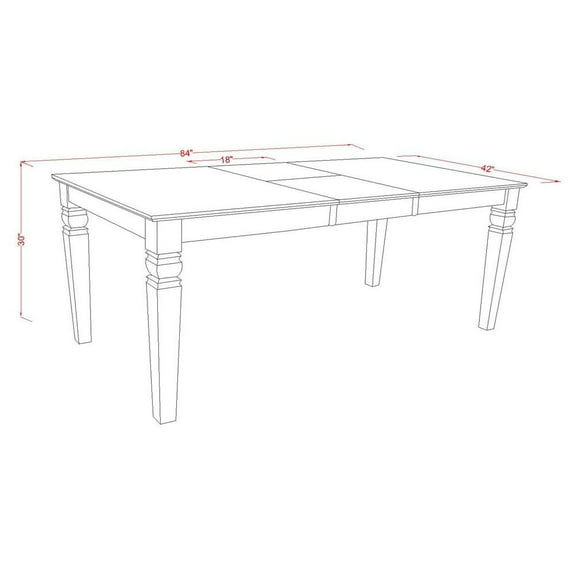 East West Furniture 9 Piece Dining Set