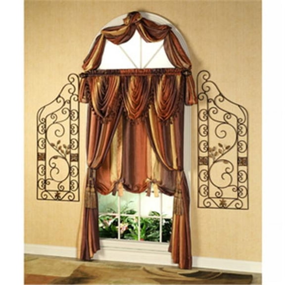 Ombre Tie-Up Shade - 50 X 63 Inches - Autumn