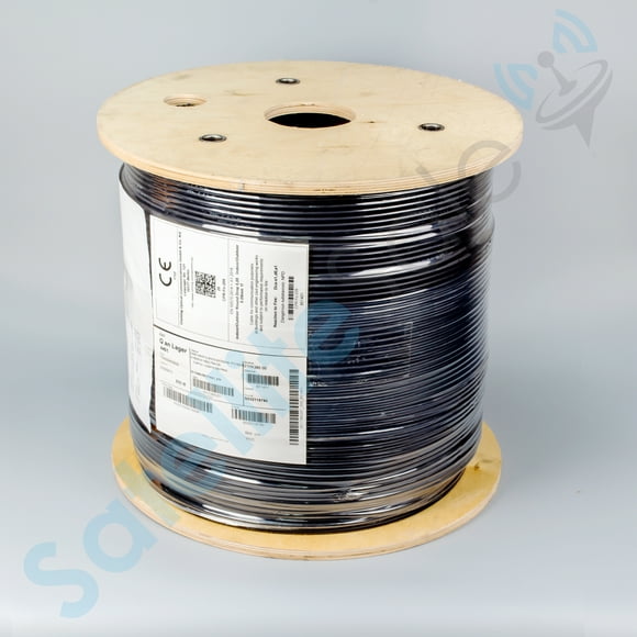 Corning Intérieur / Extérieur Chute Câble Optique 5,05mm A-VB (ZN) H 1e9ultra / 125 1640ft Noir PVC