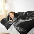 thumbnail image 4 of jejeloiu Cute Cat Full Size Comforter Sets,Pet Animal Bedding Comforter Set,Gray Black Bedding Sets For Girls Boys,Luxury Bedroom Decor Reversible,3-Piece, 4 of 8